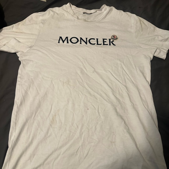 Moncler Classic White Short Sleeve Tee - Picture 1 of 4